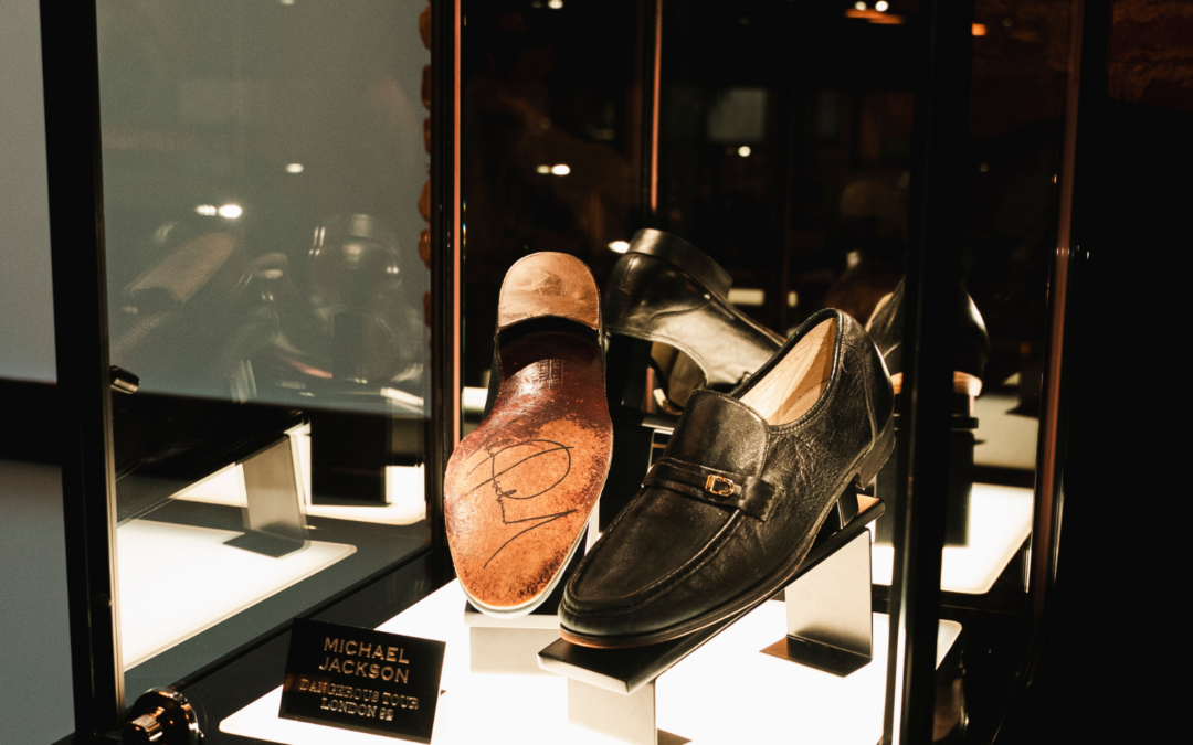 Vitrina premium para zapatos de Michael Jackson