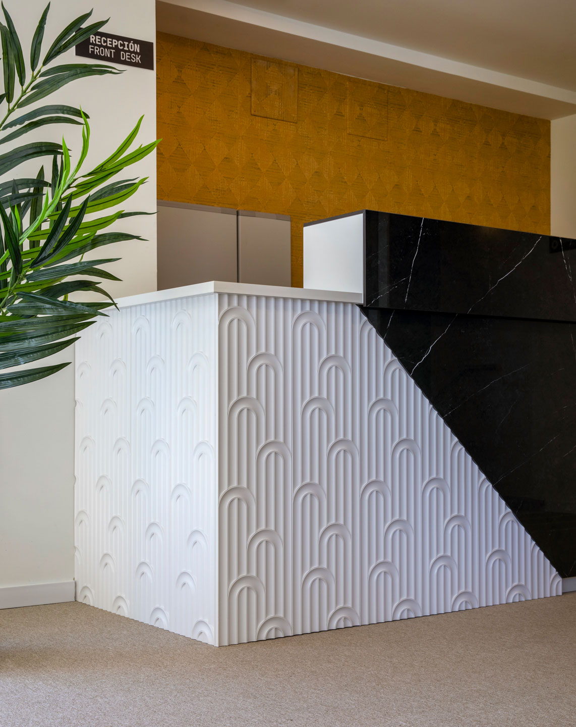 mostrador recepción