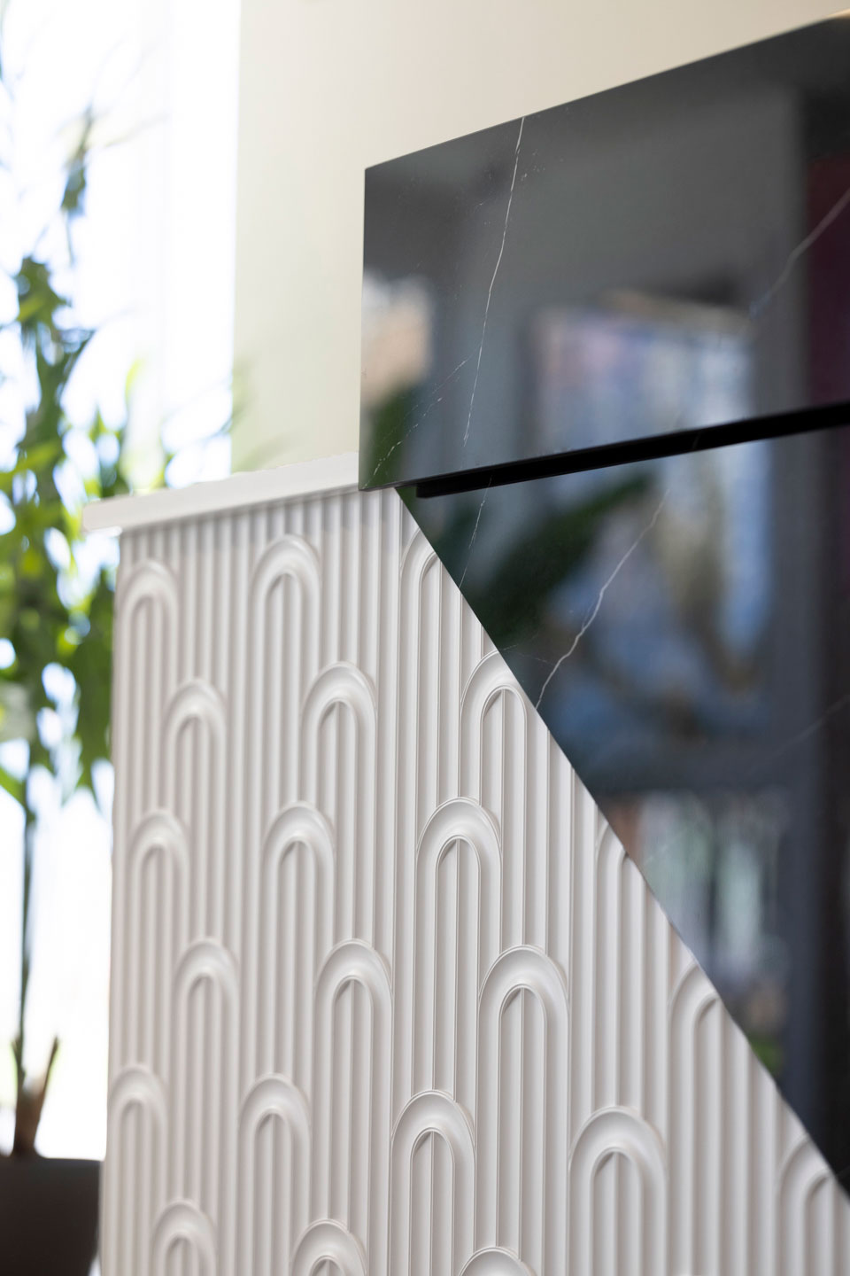 mostrador recepción